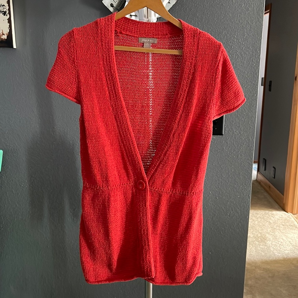 Coral Short Sleeve Sweater